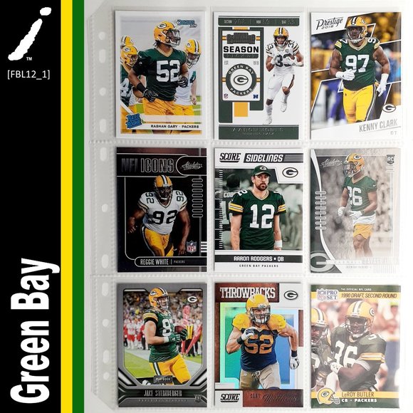 NFL Other - Green Bay Packers 9 Card Lot [FBL12_1]